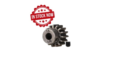 Piñón Traxxas 15T (1.0 paso metrico) para eje de 5mm TRX6487X