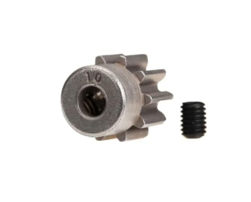 Piñón Traxxas 10 dientes (32p) (acero) eje 3mm TRX6746