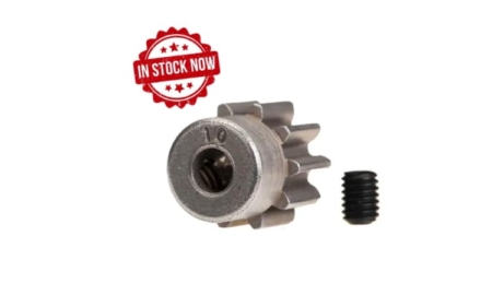 Piñón Traxxas 10 dientes (32p) (acero) eje 3mm TRX6746