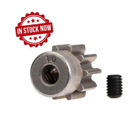 Piñón Traxxas 10 dientes (32p) (acero) eje 3mm TRX6746