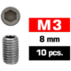 Prisioneros M3x8 Ultimate Racing (10pcs) UR164308