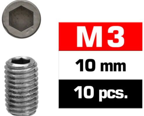 Prisioneros M3x10 Ultimate Racing (10pcs) UR164310