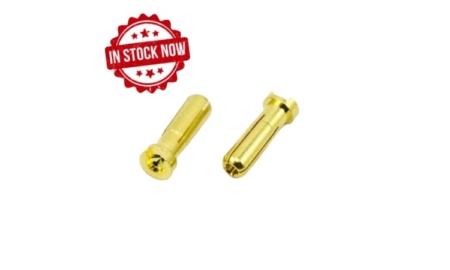 Conector banana de 5mm Macho 90º Ultimate Racing (2pcs) UR46110