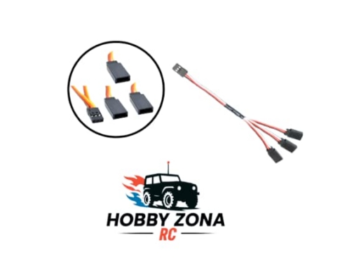 Cable de extensión en paralelo "Y" conector Futaba/JR (3 en 1) 20cm