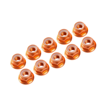 Tuercas autoblocantes de aluminio Ultimate Racing M3 (Naranja) (10pcs) UR1503-G