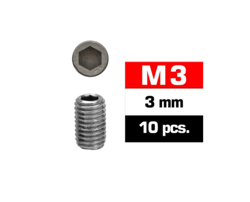 Tornillos prisioneros M3x3 Ultimate Racing (10pcs) UR164303