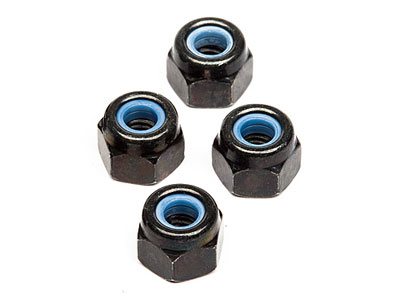 Tuercas con nylon Fastrax M3 (Negras) (4pcs) FASTM3BK