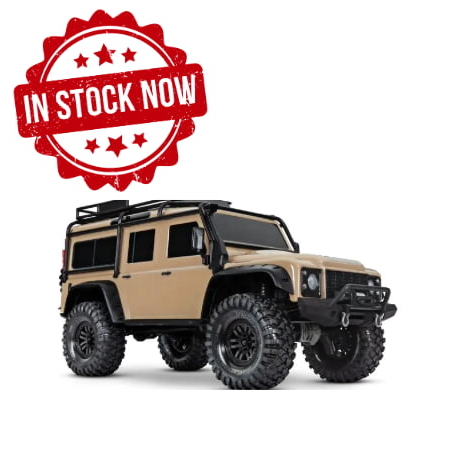 Traxxas TRX4 Land Rover Defender Clipless 1/10 Marrón RTR TRX82256-4-SAND