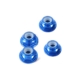 Tuercas de seguridad con brida Fastrax M3 (Azul) (4pcs) FTM3BF