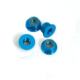 Tuercas de seguridad con brida Fastrax M5 (Azul) (4pcs) FTM5BF