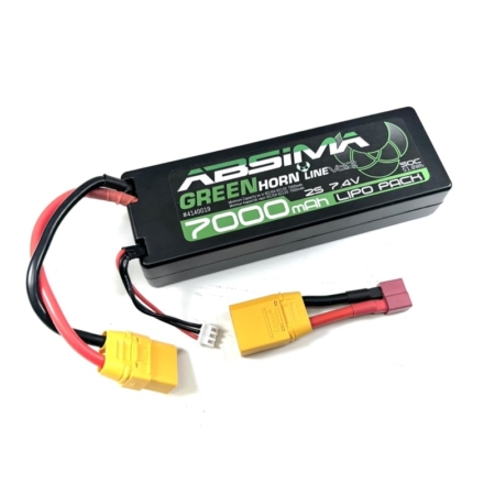 Batería Absima LiPo 2S 7,4V 50C 7000 HardCase Greenhorn Vol.2 XT90/T-Plug 4140019