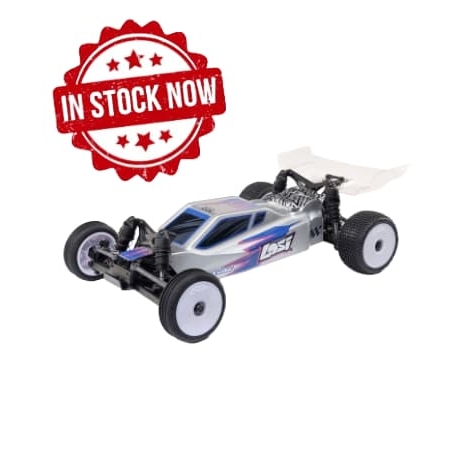 Losi Micro-B Buggy 2S 2WD RTR 1/24 (con batería y cargador incluidos) Plateado LOS00007T2