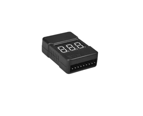 Comprobador de Baterías Lipo y alarma de voltaje Color Negro