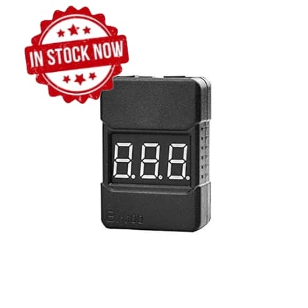 Comprobador de Baterías Lipo y alarma de voltaje Color Negro