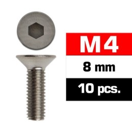 Tornillos M4x8 Ultimate Racing avellanado (10pcs) UR161408