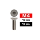 Tornillos M4x10 Ultimate Racing avellanado (10pcs) UR161410