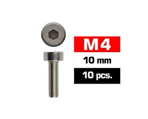 Tornillos M4x10 Ultimate Racing cilíndrico (10pcs) UR163410