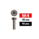 Tornillos M4x10 Ultimate Racing cilíndrico (10pcs) UR163410