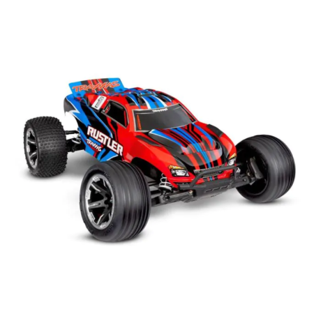 Traxxas Rustler 1/10 2WD Brushed HD Rojo (con batería y cargador) RTR TRX37254-8RED