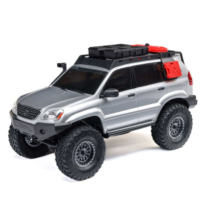 Axial SCX24 Lexus GX 470 1/24 4X4 RTR Brushed Rock Crawler (con Batería y cargador) Plata AXI-1532T2