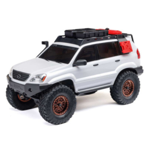 Axial SCX24 Lexus GX 470 1/24 4X4 RTR Brushed Rock Crawler (con Batería y cargador) Blanco AXI-1532T1