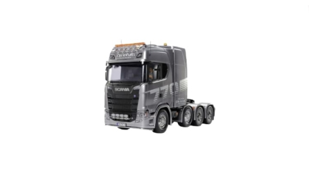 Camión Tamiya Scania 8x4/4 Pre-Pintado Gun Metal 1/14 KIT 300056376