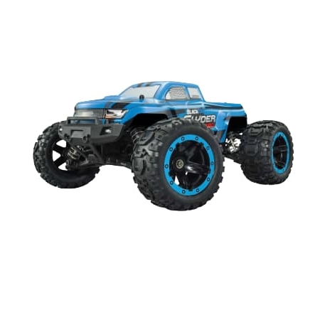 BLACKZON Slyder MT Turbo Brushless 2S Monster Truck 4WD 1/16 RTR Azul (Con batería y cargador) 540201