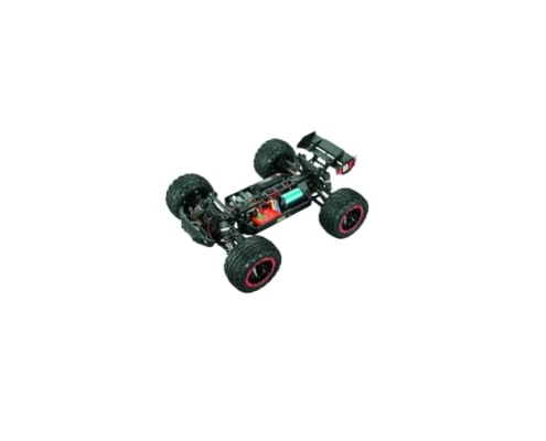 BLACKZON Slyder ST Turbo Brushless 2S Truggy 4WD 1/16 RTR Rojo (Con batería y cargador) 540217