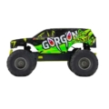 Arrma GORGON 2WD RTR 1/10 Brushed Monster Truck (con batería y cargador) Amarillo ARA3230ST1