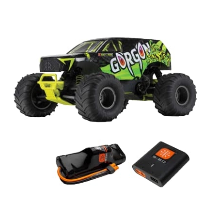 Arrma GORGON 2WD RTR 1/10 Brushed Monster Truck (con batería y cargador) Amarillo ARA3230ST1