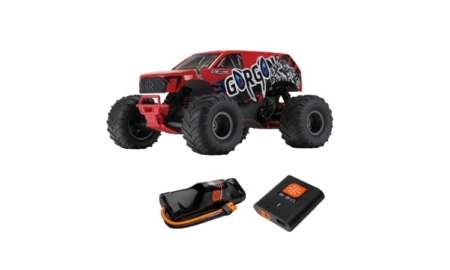 Arrma GORGON 2WD RTR 1/10 Brushed Monster Truck (con batería y cargador) Rojo ARA3230ST2