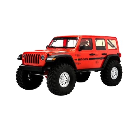 Axial Jeep JLU Wrangler SCX10 III 4X4 Brushed Rock Crawler RTR 1/10 Rojo AXI03003BT2