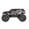 Arrma GORGON 2WD RTR 110 Brushed Monster Truck (con batería y cargador) Negro ARA3230ST3
