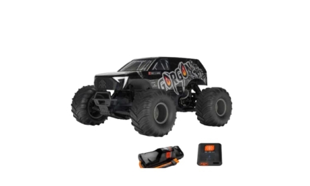 Arrma GORGON 2WD RTR 110 Brushed Monster Truck (con batería y cargador) Negro ARA3230ST3