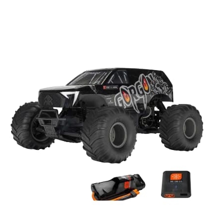 Arrma GORGON 2WD RTR 110 Brushed Monster Truck (con batería y cargador) Negro ARA3230ST3