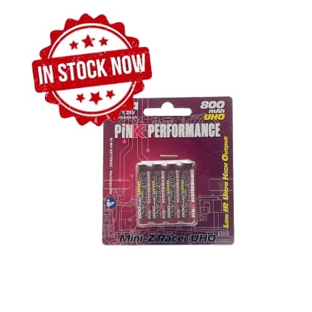 Pilas Kyosho Performance Pink R3-AAA Ni-Mh 800Mah (4pcs) UHO Recargables (para mini-Z)
