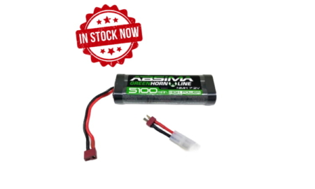 Batería Absima NiMH Stick Pack Greenhorn 7.2V 5100mah (T-Plug + Tamiya Adaptor) 4100013