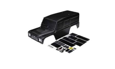 Carrocería Traxxas Land Rover Defender 324mm (Pintada) Negra TRX8011-BLK