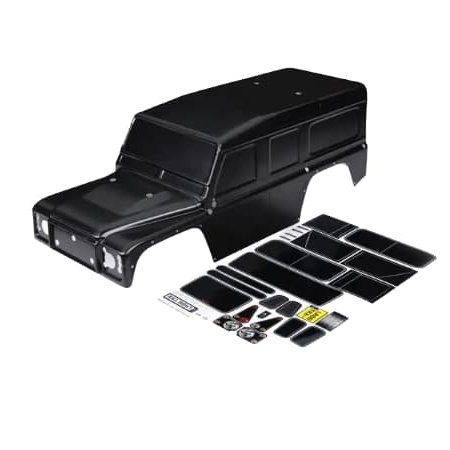 Carrocería Traxxas Land Rover Defender 324mm (Pintada) Negra TRX8011-BLK