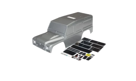 Carrocería Traxxas Land Rover Defender 324mm (Pintada) Gris TRX8011X