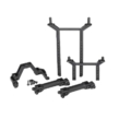 Soportes y postes de carrocería Traxxas TRX4 delanteros y traseros (conjunto completo) TRX8215
