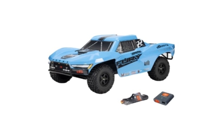Arrma FURY MEGA 550 Brushed 2WD Short Course Truck RTR 1/10 Azul (Con batería y cargador) ARA3221ST2