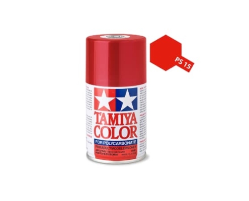 Spray Tamiya PS-15 Rojo Metallic para policarbonato 86015