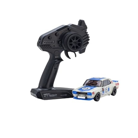Kyosho Mini-Z AWD Skyline 2000 GT-R KPGC10 Racing'72 Azul No15 (MA020/KT531P) K.32643BL