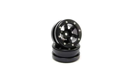 Llantas Metsafil PT-Wave Beadlock Negro/Negro 1.9" (2pcs) MT0070BB