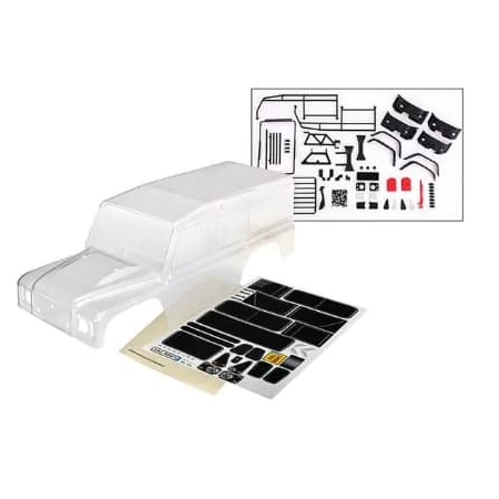 Carrocería Traxxas Land Rover Defender Completa 324mm (Sin Pintar) TRX8011P