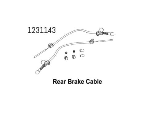Cables Set Absima (DIG Brake System) CR4.4 1231143