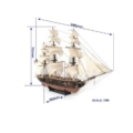 Maqueta Barco de madera Occre Belle Poule 1/90 15007