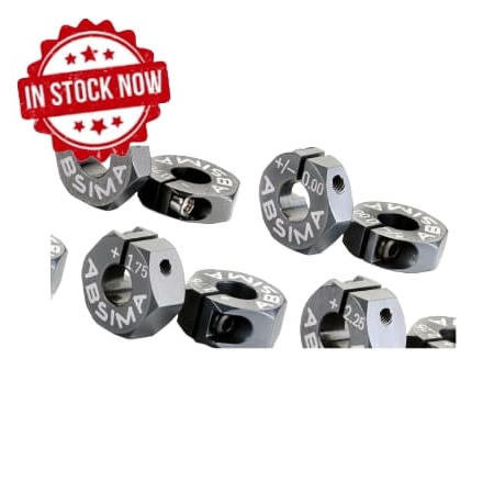 Hexágonos Absima +2mm de aluminio 7075 T6 para 1:10 (2pcs) 2560017