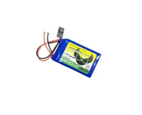 Batería Absima TX LiPo 2S 7.4V 1200mAh SC con Protect. (JR/FUT) 4140016